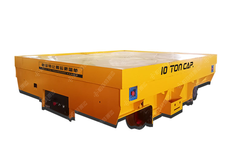 浙江玉環(huán)BXC-10噸蓄電池電動(dòng)平車(chē)交接成功